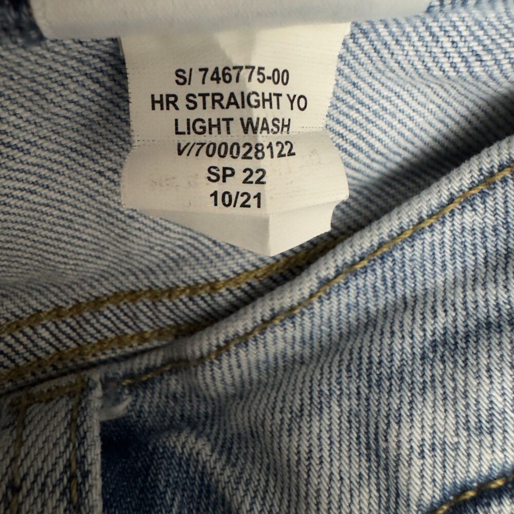 Banana Republic Premium Denim High Rise Straight Ankle Jeans Women's Size 28 - Picture 7 of 9